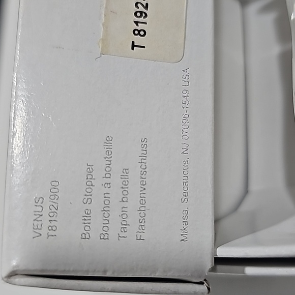 NIB MIKASA VENUS LEAD NEW CRYSTAL WINE VINTAGE BOTTLE STOPPER - Picture 6 of 6